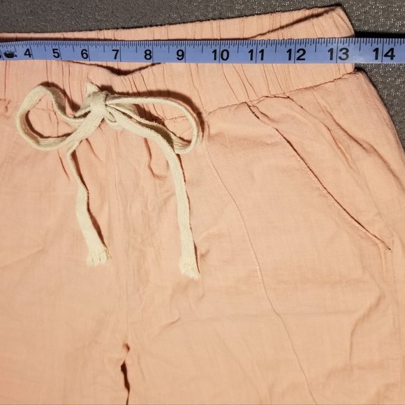 Pink Drawstring Pants With Pockets - Picture 5 of 13